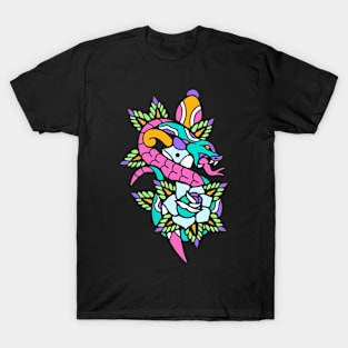 Snake dagger and rose T-Shirt